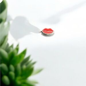 Origami owl, lip, charm